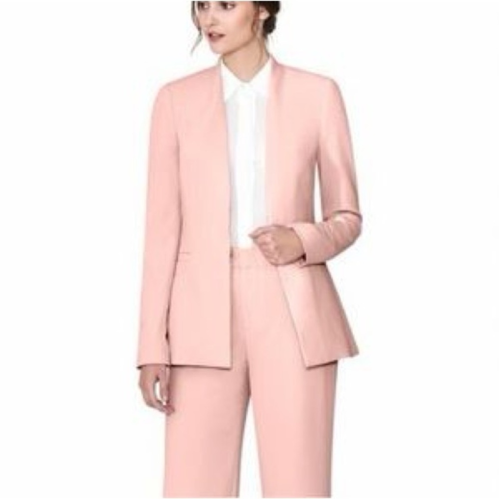 NWT $395 Alice + Olivia Jerri Stand-collar Blazer In Pink - Picture 3 of 9